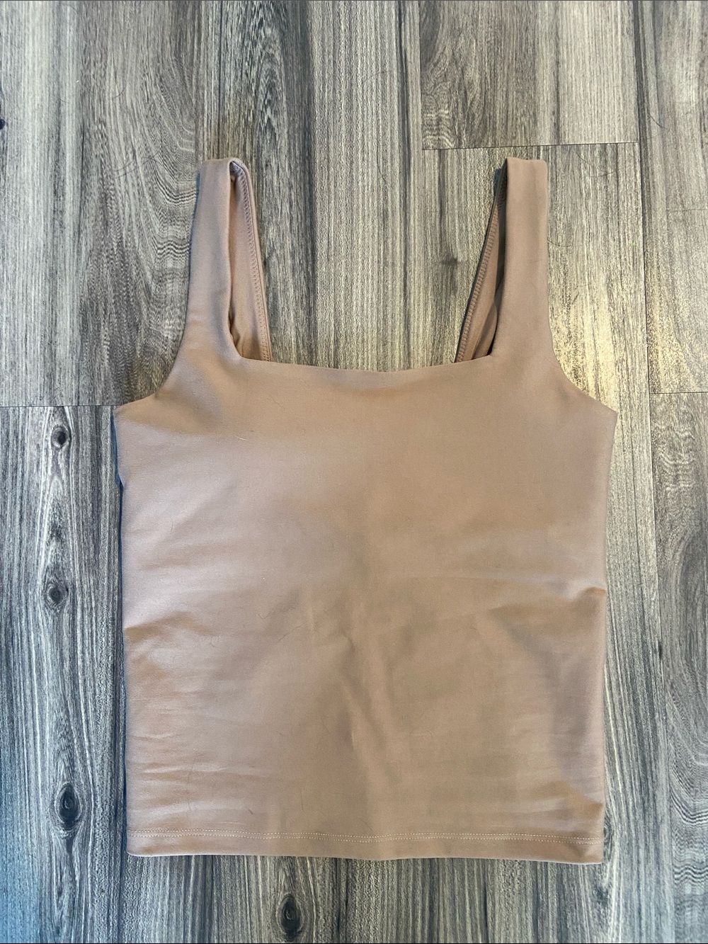 Abercrombie Tan Square Neck Athletic Top